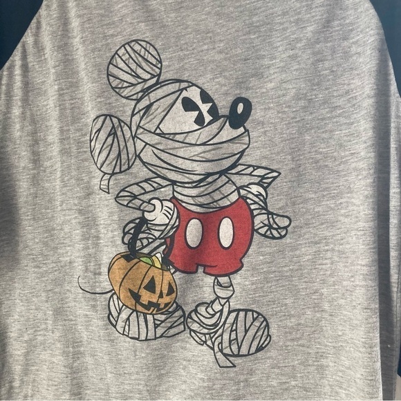 Disney Mickey Mouse Halloween Mummy w/ Pumpkin Shirt Girls Size XL 15-17 - Picture 4 of 6